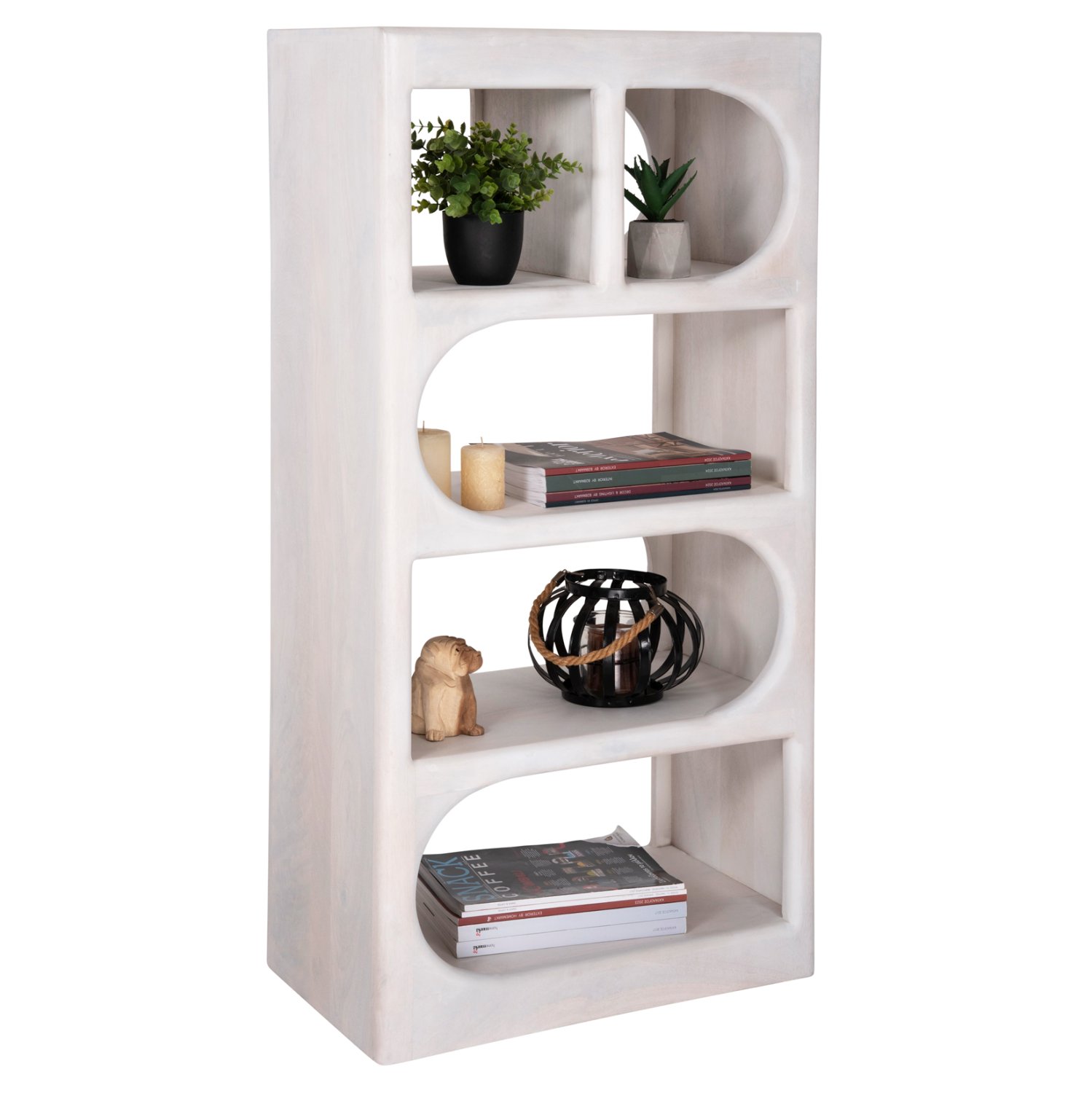 rafiera-kommo-fb99706-masif-xylo-mango-s ΡΑΦΙΕΡΑ ΚΟΜΜΟ HANDYR HM9706 ΜΑΣΙΦ ΞΥΛΟ MANGO ΣΕ ΛΕΥΚΟ ΧΡΩΜΑ 60x35x120Υεκ. - Image 1