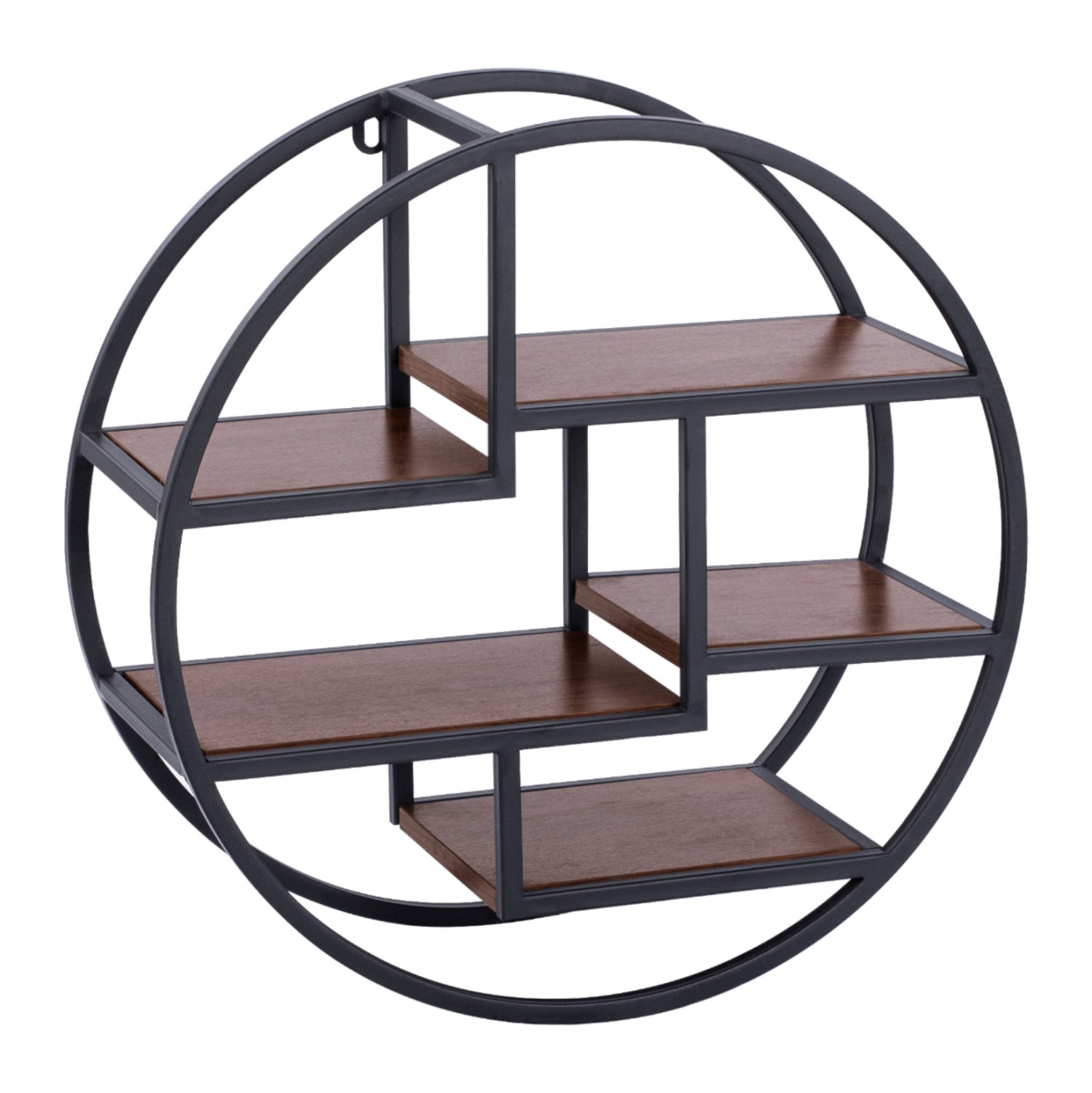 rafiera-toichoy-me-baseis-melaminis-kai- ΡΑΦΙΕΡΑ ΤΟΙΧΟΥ QUINN ΜΕ ΒΑΣΕΙΣ ΜΕΛΑΜΙΝΗΣ ΚΑΙ ΜΕΤΑΛΛΙΚΟ ΣΚΕΛΕΤΟ HM8612 Φ60x24 εκ. - Image 1