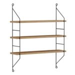 ΡΑΦΙΕΡΑ ΤΟΙΧΟΥ ACHALA ΜΕΛΑΜΙΝΗΣ HM9185.11 ΦΥΣΙΚΟ ΟΑΚ 60x15x68Yεκ. - Image 3