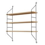 ΡΑΦΙΕΡΑ ΤΟΙΧΟΥ ACHALA ΜΕΛΑΜΙΝΗΣ HM9185.11 ΦΥΣΙΚΟ ΟΑΚ 60x15x68Yεκ. - Image 4