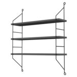 ΡΑΦΙΕΡΑ ΤΟΙΧΟΥ ACHALA ΜΕΛΑΜΙΝΗΣ HM9185.20 ΓΚΡΙ 60x15x68Y εκ. - Image 3