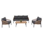 ΣΑΛΟΝΙ ΕΞ.ΧΩΡΟΥ 4ΤΜΧ MAERLY HM6056.03 ΑΛΟΥΜΙΝΙΟ ΑΝΘΡΑΚΙ-ΣΥΝΘ.ΣΧΟΙΝΙ-ΑΝΘΡΑΚΙ ΜΑΞΙΛΑΡΙΑ - Image 5