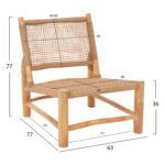 ΣΑΛΟΝΙ ΕΞΩΤ. ΧΩΡΟΥ 4ΤΜΧ LONDER HM11957 ΜΑΣΙΦ TEAK-ΣΥΝΘ.RATTAN-ΦΥΣΙΚΟ - Image 2