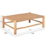 ΣΑΛΟΝΙ ΕΞΩΤ. ΧΩΡΟΥ 4ΤΜΧ LONDER HM11957 ΜΑΣΙΦ TEAK-ΣΥΝΘ.RATTAN-ΦΥΣΙΚΟ - Image 4
