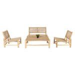 ΣΑΛΟΝΙ ΕΞΩΤ. ΧΩΡΟΥ 4ΤΜΧ LONDER HM11957 ΜΑΣΙΦ TEAK-ΣΥΝΘ.RATTAN-ΦΥΣΙΚΟ - Image 5