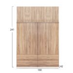 ΣΕΤ 4 ΤΜΧ ΝΤΟΥΠΑΛΑ 4ΦΥΛΛΗ ΜΕ ΠΑΤΑΡΙ ΚΑΙ 4 ΣΥΡΤΑΡΙΑ SONAMA 160X42X241 HM11352.02 - Image 2