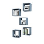 ΣΕΤ ΡΑΦΙΑ ΤΟΙΧΟΥ 5ΤΜΧ ΜΕΛΑΜΙΝΗΣ HM9519.05 ΜΠΛΕ 30x30x24Y εκ.