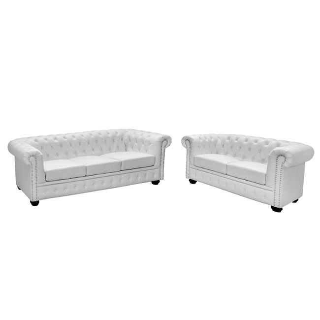 set-saloni-2-thesio-3-thesio-chesterfiel ΣΕΤ ΣΑΛΟΝΙ 2/ΘΕΣΙΟ & 3/ΘΕΣΙΟ CHESTERFIELD ΛΕΥΚΟ ΜΑΤ - Image 1