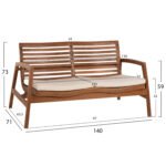 ΣΕΤ ΣΑΛΟΝΙ ΕΞΩΤ. ΧΩΡΟΥ 4TMX DOVER HM9624 ΑΝΑΚΥΚΛΩΜΕΝΟ ΤΕΑΚ- ΜΑΞΙΛΑΡΙΑ ΛΕΥΚΑ - Image 2