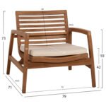 ΣΕΤ ΣΑΛΟΝΙ ΕΞΩΤ. ΧΩΡΟΥ 4TMX DOVER HM9624 ΑΝΑΚΥΚΛΩΜΕΝΟ ΤΕΑΚ- ΜΑΞΙΛΑΡΙΑ ΛΕΥΚΑ - Image 3