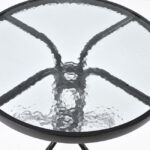 ΣΕΤ ΤΡΑΠΕΖΑΡΙΑ 3ΤΜΧ ΜΕΤΑΛΛΙΚΗ ΜΕ 2ΚΑΡΕΚΛΕΣ ΚΑΙ ΤΡΑΠΕΖΙ Φ60 ΓΚΡΙ HM5178.01 - Image 4