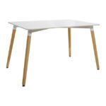 ΣΕΤ ΤΡΑΠΕΖΑΡΙΑ 5Τ ΤΡΑΠΕΖΙ MINIMAL 120Χ80-TWIST ΛΕΥΚΕΣ HM10080.01 - Image 4