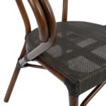 ΣΕΤ ΤΡΑΠΕΖΑΡΙΑ 5ΤΜΧ 140X80 & 4 ΠΟΛΥΘΡΟΝΕΣ BAMBOO LOOK ΚΑΦΕ - Image 5