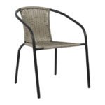 ΣΕΤ ΤΡΑΠΕΖΑΡΙΑΣ 3ΤΜΧ ΜΕ ΤΡΑΠΕΖΙ Φ70 & ΚΑΡΕΚΛΕΣ CAMEL ΓΚΡΙ HM5180.01 - Image 2