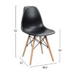 ΣΕΤ ΤΡΑΠΕΖΑΡΙΑΣ 5ΤΜΧ HM10346 ΤΡΑΠΕΖΙ 140x80x76 cm & 4 ΚΑΡΕΚΛΕΣ TWIST - Image 3