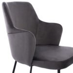 ΣΕΤ ΤΡΑΠΕΖΑΡΙΑΣ 7ΤΜΧ ΤΡΑΠΕΖΙ MDF ME ΚΑΠΛΑΜΑ ΚΑΡΥΔΙΑΣ & ΚΑΡΕΚΛΕΣ TRIANA ΓΚΡΙ HM10638 - Image 5