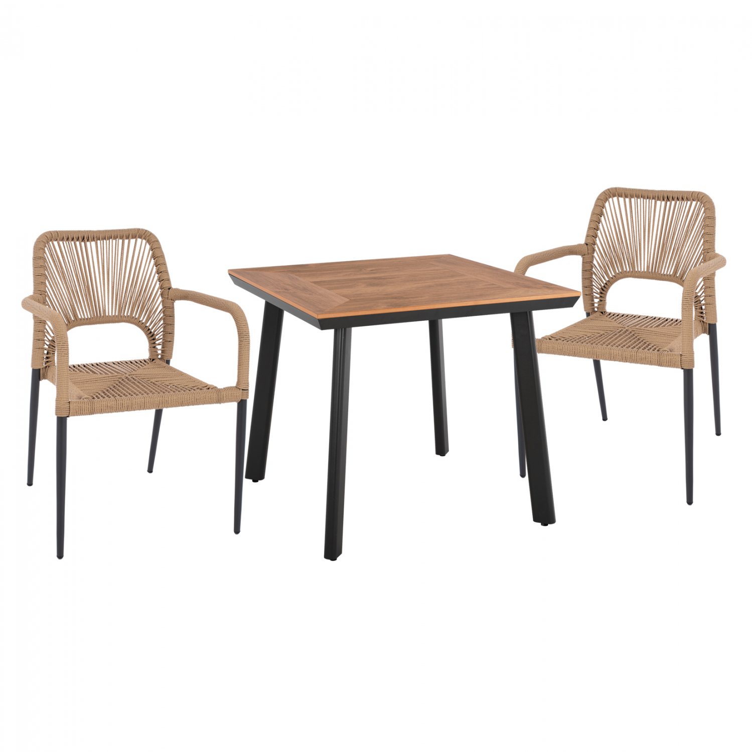 set-trapezarias-anthraki-me-gkri-polythr ΣΕΤ ΤΡΑΠΕΖΑΡΙΑΣ 3ΤΜΧ ΤΡΑΠΕΖΙ ΑΝΘΡΑΚΙ 80x80 ΚΑΙ ΠΟΛΥΘΡΟΝΑ ΜΕ ΣΧΟΙΝΙ HM11537.02 - Image 1