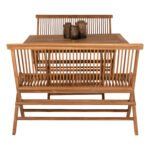 ΣΕΤ ΤΡΑΠΕΖΑΡΙΑΣ ΕΞΩΤ. ΧΩΡΟΥ 3ΤΜΧ KENDALL HM11952 ΜΑΣΙΦ ΞΥΛΟ TEAK ΦΥΣΙΚΟ - Image 6