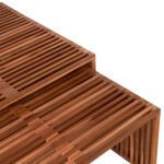 ΣΕΤ ΤΡΑΠΕΖΙΑ ΣΑΛΟΝΙΟΥ NYA HM9546 ΞΥΛΟ ΤΕΑΚ ΣΕ ΦΥΣΙΚΟ ΧΡΩΜΑ 86x79x46Y εκ. - Image 6