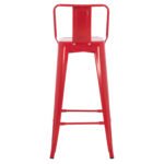 ΣΚΑΜΠΟ BAR ΜΕΤΑΛΛΙΚΟ MELITA ME ΠΛΑΤΗ ΚΟΚΚΙΝΟ HM8643.04 43Χ43Χ100εκ. - Image 6