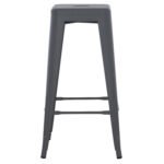 ΣΚΑΜΠΟ BAR ΜΕΤΑΛΛΙΚΟ MELITA ΣΕ ΓΚΡΙ HM8642.10 43x43x78εκ. - Image 3