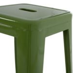 ΣΚΑΜΠΟ BAR ΜΕΤΑΛΛΙΚΟ MELITA ΣΕ LIGHT OLIVE GREEN HM8642.13 43x43x78 εκ. - Image 6