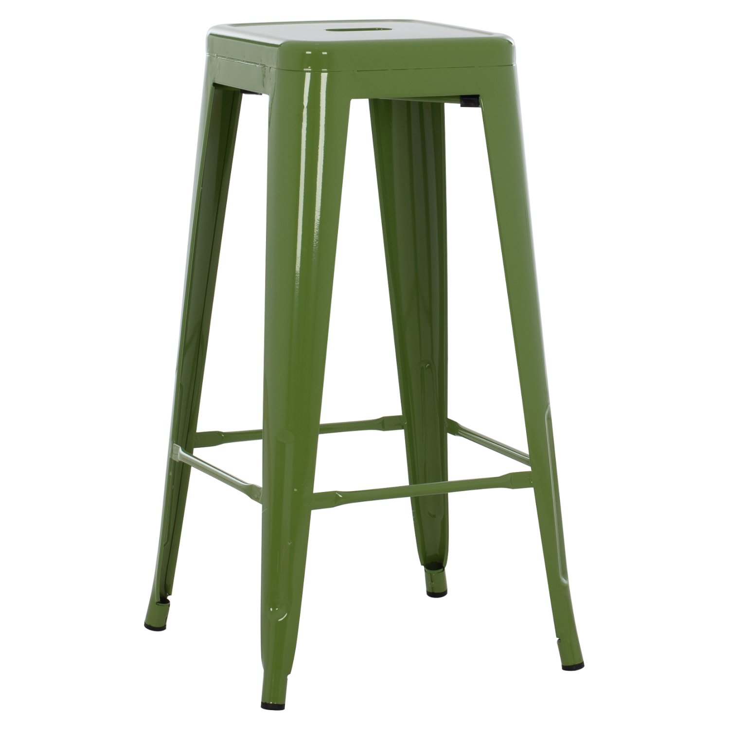 skampo-bar-metalliko-se-light-olive-gree ΣΚΑΜΠΟ BAR ΜΕΤΑΛΛΙΚΟ MELITA ΣΕ LIGHT OLIVE GREEN HM8642.13 43x43x78 εκ. - Image 1