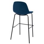 ΣΚΑΜΠΟ VINCENT ΒΕΛΟΥΔΟ ΜΠΛΕ ΚΑΙ ΜΕΤΑΛΛΙΚΟ ΣΚΕΛΕΤΟ HM8579.18 56,5x47x106 εκ. - Image 5