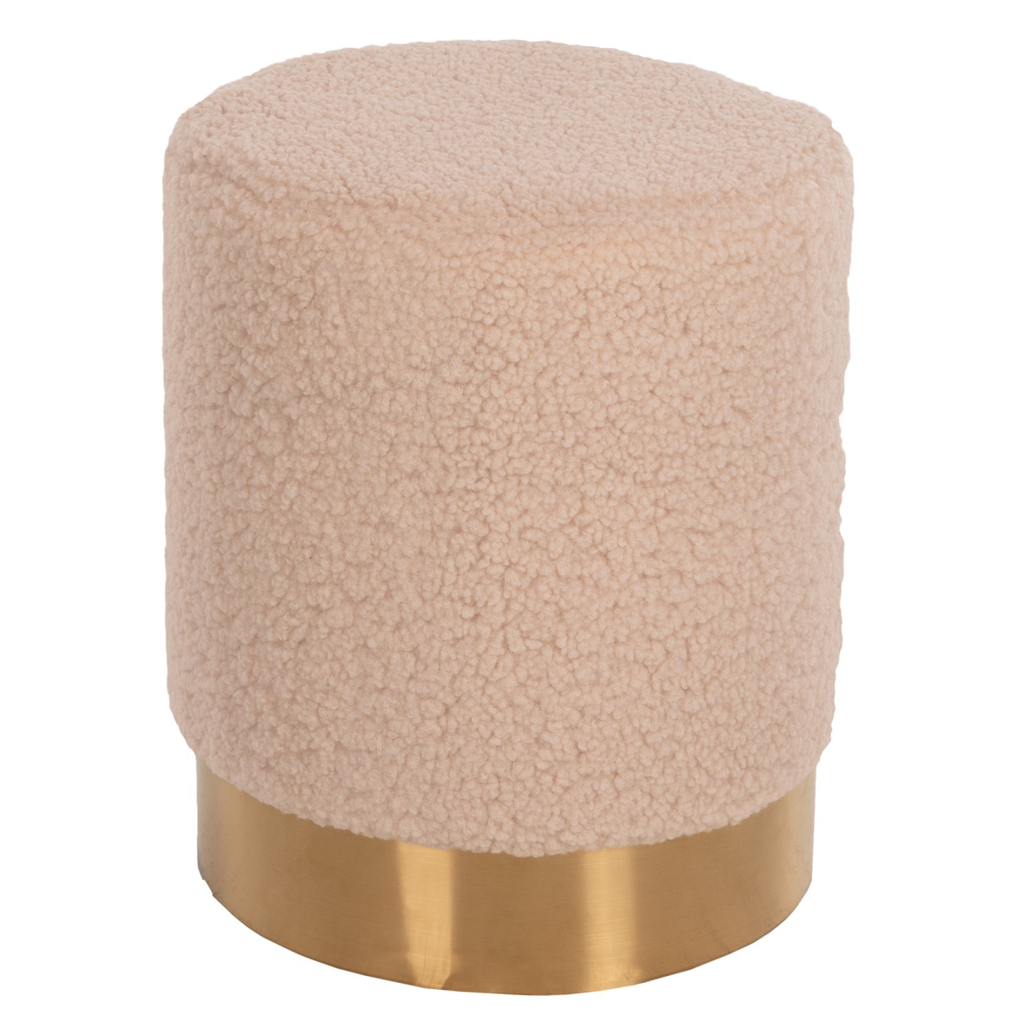 skampo-fb9840820-mpoykle-yfasma-ekroy-me ΣΚΑΜΠΟ LEVY HM8408.20 ΜΠΟΥΚΛΕ ΥΦΑΣΜΑ ΕΚΡΟΥ ΜΕ ΧΡΥΣΗ ΒΑΣΗ Φ35x42Υ εκ. - Image 1