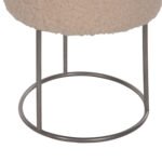 ΣΚΑΜΠΟ KARLO HM8411.23 ΜΕ ΛΕΥΚΟ ΜΠΟΥΚΛΕ ΥΦΑΣΜΑ ΜΕ ΑΣΗΜΙ ΒΑΣΗ Φ35x41Υεκ. - Image 3