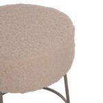 ΣΚΑΜΠΟ KARLO HM8411.23 ΜΕ ΛΕΥΚΟ ΜΠΟΥΚΛΕ ΥΦΑΣΜΑ ΜΕ ΑΣΗΜΙ ΒΑΣΗ Φ35x41Υεκ. - Image 4