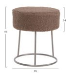 ΣΚΑΜΠΟ KARLO HM8411.25 ΜΕ ΑΝΟΙΧΤΟ ΚΑΦΕ ΜΠΟΥΚΛΕ ΥΦΑΣΜΑ ΜΕ ΑΣΗΜΙ ΒΑΣΗ Φ35x41Υεκ. - Image 2