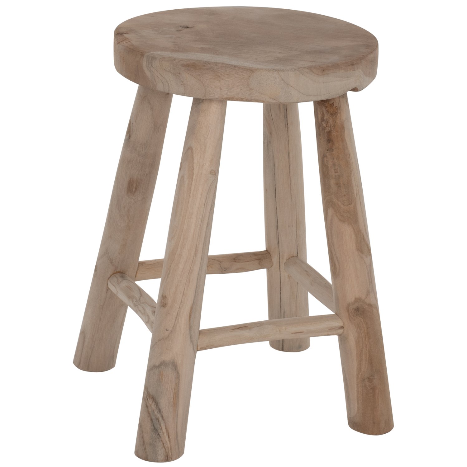 skampo-fb99337-apo-masif-xylo-teak-fysik ΣΚΑΜΠΟ KONT HM9337 ΑΠΟ ΜΑΣΙΦ ΞΥΛΟ TΕΑK ΦΥΣΙΚΟ ΧΑΜΗΛΟΥ ΥΨΟΥΣ Φ35Χ45Υεκ. - Image 1