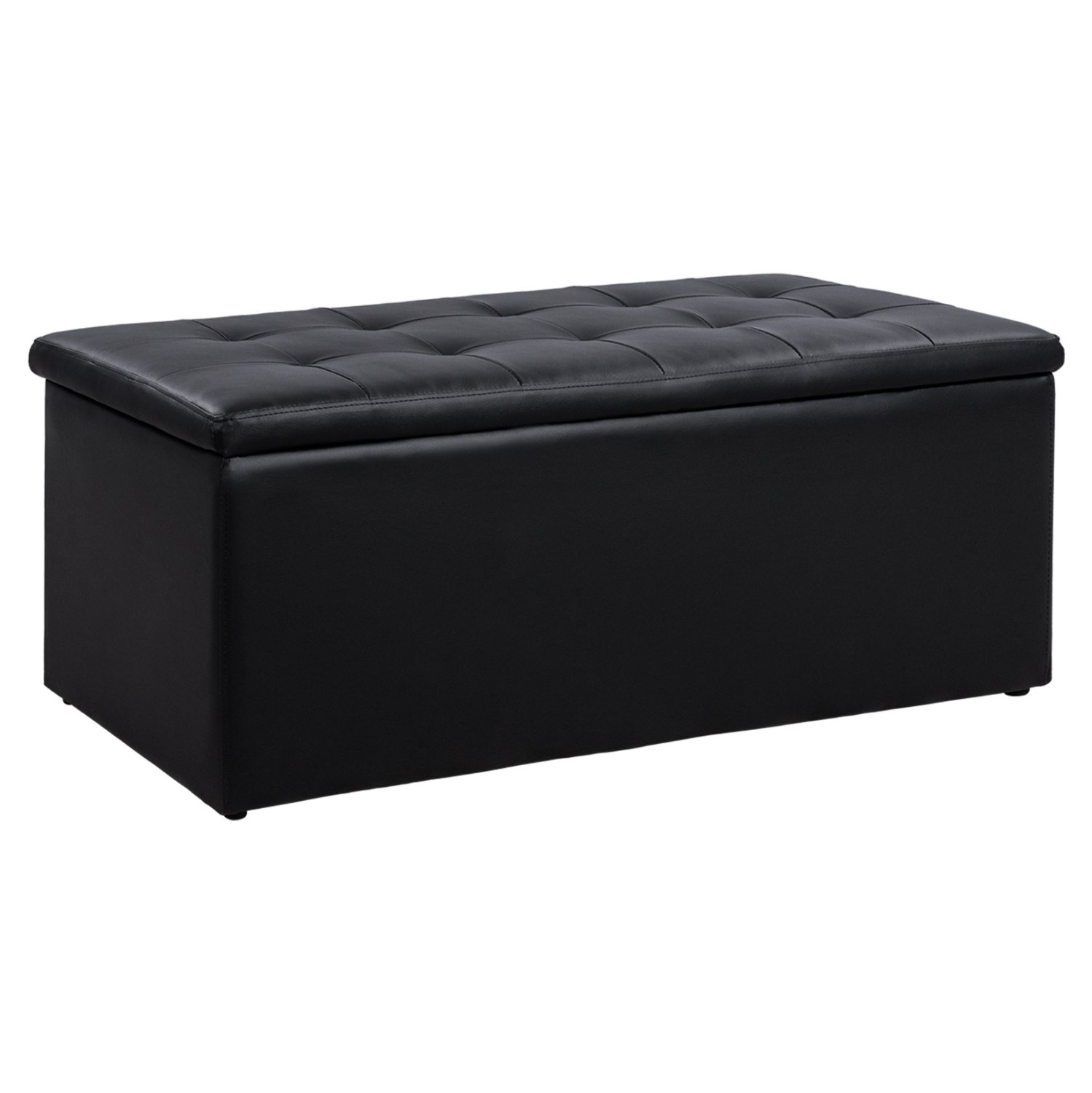 skampo-me-apothikeytiko-choro-mayro-fb92 ΣΚΑΜΠΟ PU ΜΕ ΑΠΟΘΗΚΕΥΤΙΚΟ ΧΩΡΟ TRISCUBE ΜΑΥΡΟ HM223.01 121x51.5x50Υ εκ. - Image 1