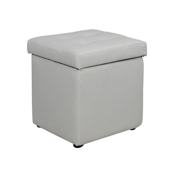ΣΚΑΜΠΟ PRO CUBE HM224.02 PU ΜΕ ΑΠΟΘΗΚΕΥΤΙΚΟ ΧΩΡΟ- ΛΕΥΚΟ 38x38x36,5Υεκ.