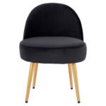 ΣΚΑΜΠΟ ΜΕ ΠΛΑΤΗ YASMINE ΑΠΟ ΜΑΥΡΟ ΒΕΛΟΥΔΟ & ΧΡΥΣΑ ΠΟΔΙΑ HM8395.14 47x43x65Υ εκ. - Image 3