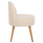 ΣΚΑΜΠΟ ΜΕ ΠΛΑΤΗ YASMINE HM8395.23 ΛΕΥΚΟ ΜΠΟΥΚΛΕ ΥΦΑΣΜΑ- ΞΥΛΙΝΑ ΠΟΔΙΑ 47x46x64,5Υεκ. - Image 4