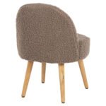 ΣΚΑΜΠΟ ΜΕ ΠΛΑΤΗ YASMINE ΜΠΟΥΚΛΕ ΥΦΑΣΜΑ ΑΝΟΙΧΤΟ ΚΑΦΕ HM8395.25 47x46x64,5Y εκ. - Image 5