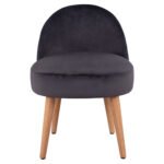 ΣΚΑΜΠΟ ΜΕ ΠΛΑΤΗ YASMINE ΓΚΡΙ ΒΕΛΟΥΔΟ HM8395.01  47x43x63,5Υ εκ.εκ. - Image 3