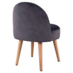 ΣΚΑΜΠΟ ΜΕ ΠΛΑΤΗ YASMINE ΓΚΡΙ ΒΕΛΟΥΔΟ HM8395.01  47x43x63,5Υ εκ.εκ. - Image 5