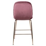 ΣΚΑΜΠΟ ΜΕΣΑΙΟΥ ΥΨΟΥΣ NORA HM8524.02 ΒΕΛΟΥΔΟ ΣΑΠΙΟ ΜΗΛΟ & ΧΡΥΣΟ ΜΕΤΑΛΛΙΚΟ ΣΚΕΛΕΤΟ 48x61x103 εκ. - Image 6