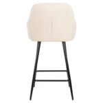 ΣΚΑΜΠΟ ΜΕΣΑΙΟΥ ΥΨΟΥΣ STRIKE HM8592.02 ΥΦΑΣΜΑ TEDDY ΛΕΥΚΟ-ΜΑΥΡΑ ΠΟΔΙΑ 50x50x94,5Υεκ. - Image 6