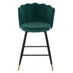 ΣΚΑΜΠΟ ΜΕΣΑΙΟΥ ΥΨΟΥΣ HM8736.03 VESNA ΒΕΛΟΥΔΟ ΚΥΠΑΡΙΣΣΙ ΜΕΤΑΛΛΙΚΟ ΣΚΕΛΕΤΟ 50x50x90 εκ. - Image 3