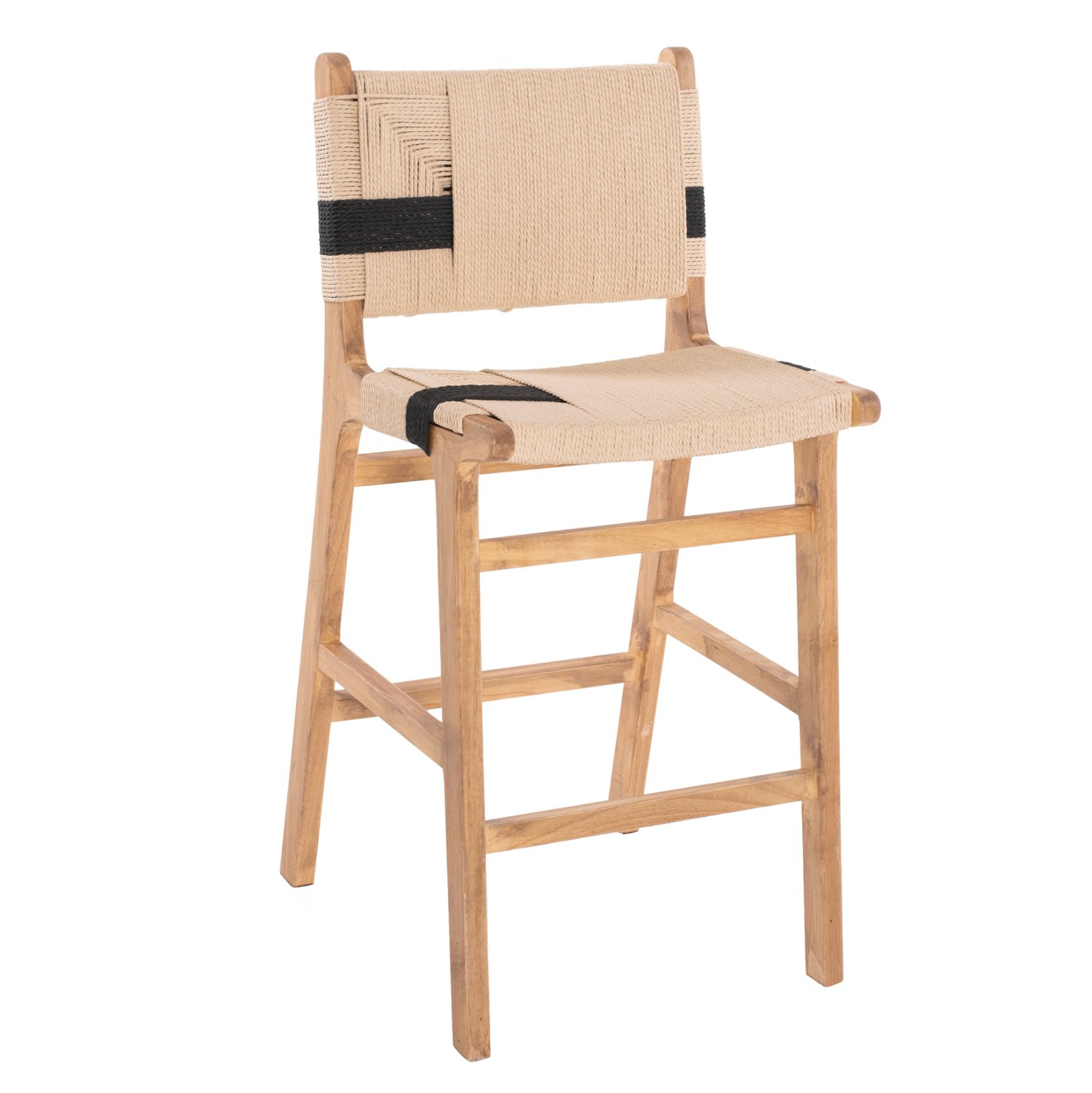 skampo-mesaioy-ypsoys-fb9932501-rubberwo ΣΚΑΜΠΟ ΜΕΣΑΙΟΥ ΥΨΟΥΣ HM9325.01 RUBBERWOOD & ΣΧΟΙΝΙ-ΦΥΣΙΚΟ RUSTIC 45x46x95Υεκ. - Image 1