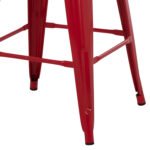 ΣΚΑΜΠΟ ΜΕΣΑΙΟΥ ΥΨΟΥΣ ΜΕΤΑΛΛΙΚΟ HM8573.04 MELITA ΣΕ KOKKINO 43x43x67Yεκ. - Image 6