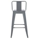 ΣΚΑΜΠΟ ΜΕΣΑΙΟΥ ΥΨΟΥΣ ΜΕΤΑΛΛΙΚΟ MELITA ΣΕ ΓΚΡΙ HM8574.10 42x42x98 cm. - Image 6