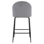 ΣΚΑΜΠΟ ODED ΜΕΣΑΙΟΥ ΥΨΟΥΣ HM8732.11 ΜΕ ΜΕΤΑΛΛΙΚΑ ΠΟΔΙΑ & ΒΕΛΟΥΔΟ ΓΚΡΙ 45x53x98 εκ. - Image 6