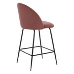 ΣΚΑΜΠΟ ODED ΜΕΣΑΙΟΥ ΥΨΟΥΣ HM8732.12 ΜΕ ΜΕΤΑΛΛΙΚΑ ΠΟΔΙΑ & ΒΕΛΟΥΔΟ ΣΑΠΙΟ ΜΗΛΟ 45x53x98 εκ. - Image 5