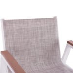 ΣΚΑΜΠΟ ΜΠΑΡ ΑΛΟΥΜΙΝΙΟΥ ΛΕΥΚΟ ΜΕ POLYWOOD 52 x 58 x 108 εκ. HM5790.01 - Image 6