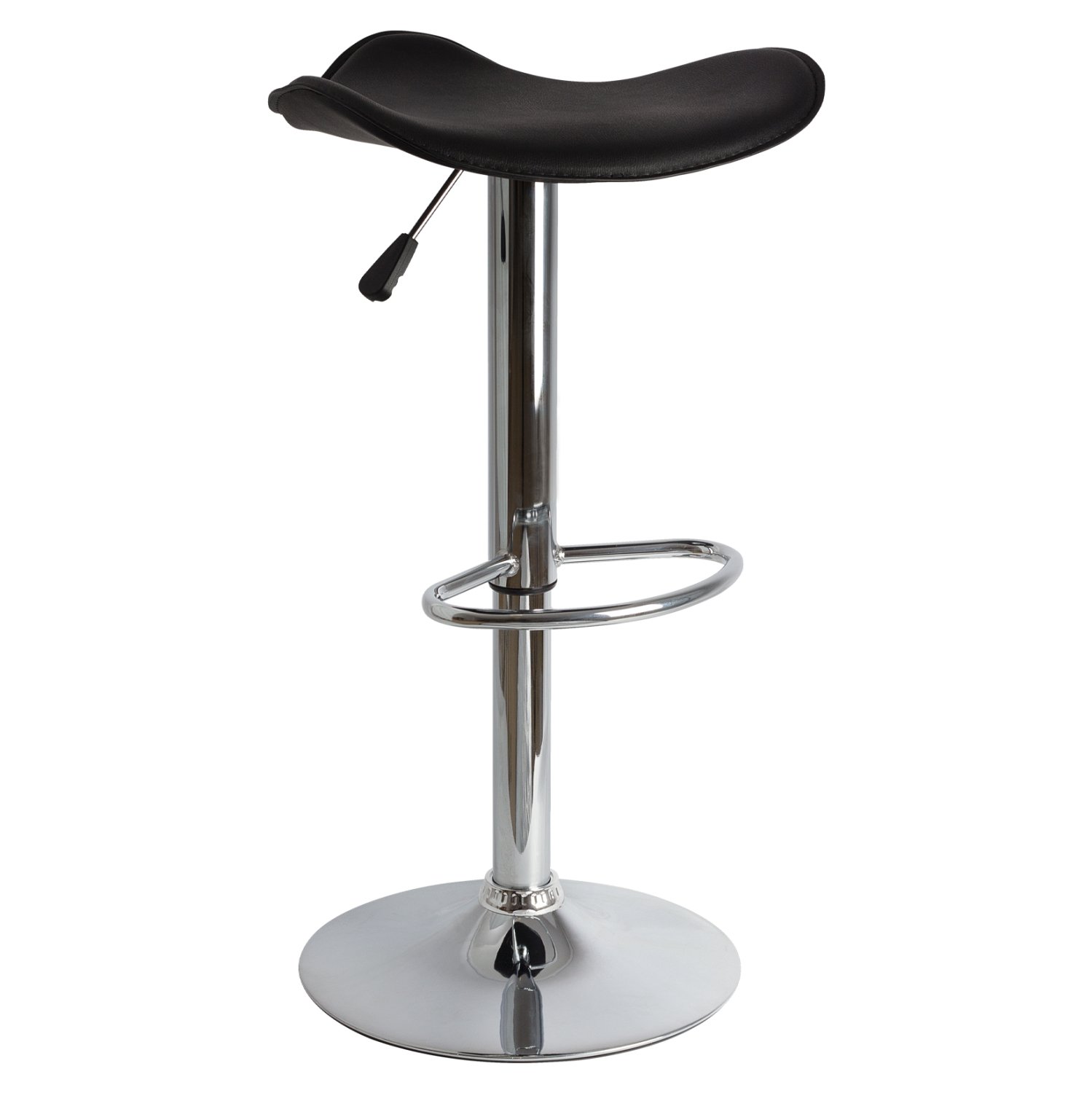 skampo-mpar-fb920101-mayro-technoderma-m ΣΚΑΜΠΩ ΜΠΑΡ GANNA HM201.01 ΜΑΥΡΟ ΤΕΧΝΟΔΕΡΜΑ ΜΕ ΑΜΟΡΤΙΣΕΡ 45χ45χ82 - Image 1